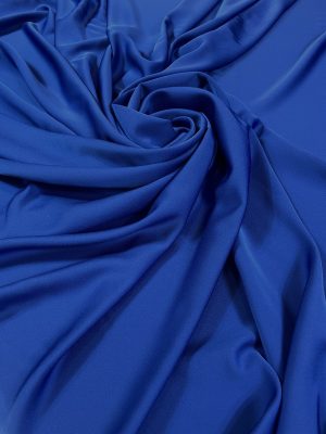 Crep satinat Tender albastru-royal