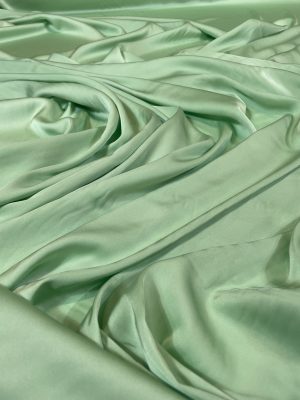 Imitatie satin de matase verde-pastel