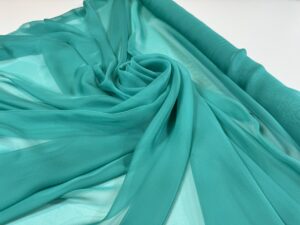 Voal subtire verde-turcoaz