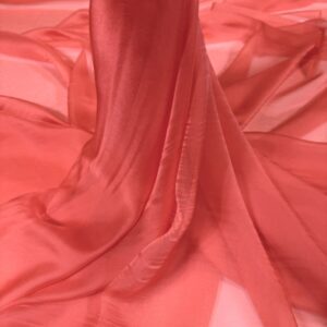 Voal subtire coral-orange