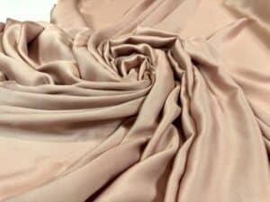 Batist de bumbac satinat nude-piersiciu