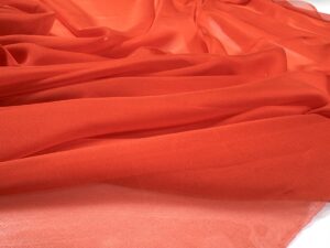 Voal subtire rosu coral
