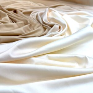 Crep satinat Cady degrade crem- nude