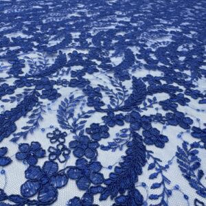 Broderie albastra cu paiete