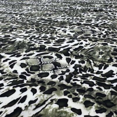 Crep subtire animal print verde