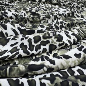Crep subtire animal print verde