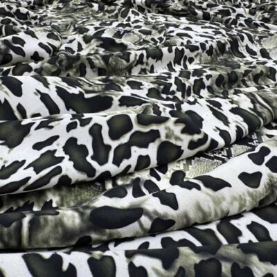Crep subtire animal print verde