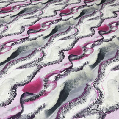 Jacquard subtire imprimat