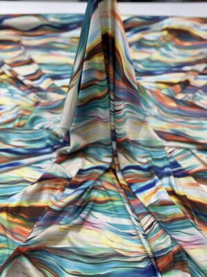 Imitatie satin matase imprimat