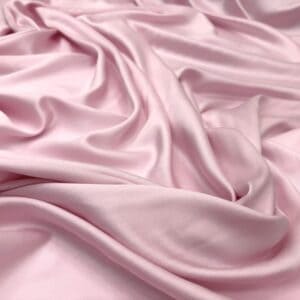 Batist de bumbac satinat roz pastel