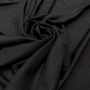 Crep negru cu aspect metalizat auriu