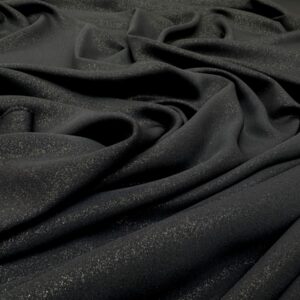 Crep negru cu aspect metalizat auriu