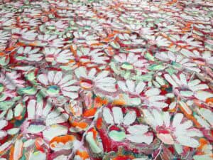 Imitatie satin matase imprimat