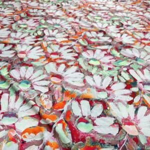 Imitatie satin matase imprimat