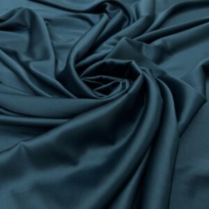 Satin gros elastic turcoaz marin