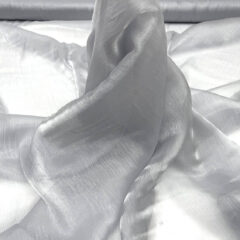 Organza creponata gri perlat