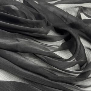 Organza creponata neagra