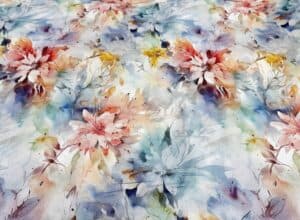 Bumbac ranforce imprimeu floral