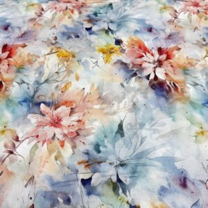Bumbac ranforce imprimeu floral