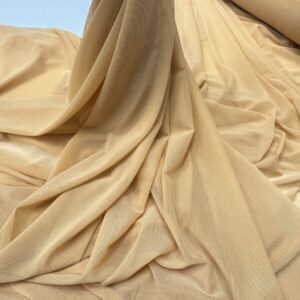 Tulle mesh elastic bej-ocru