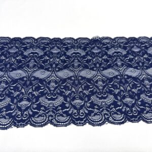 Bordura dantela elastica bleumarin