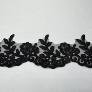 Bordura broderie neagra