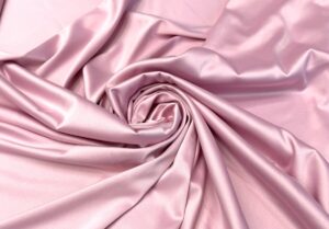 Satin gros elastic baby pink