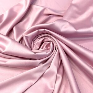 Satin gros elastic baby pink