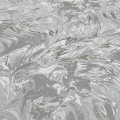 Tesatura draperie imprimeu floral gri