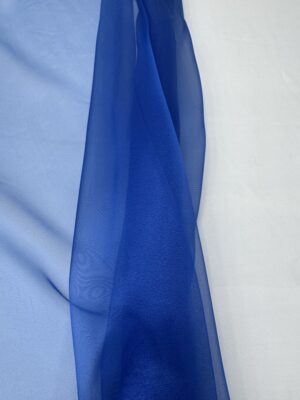 Organza decor albastra