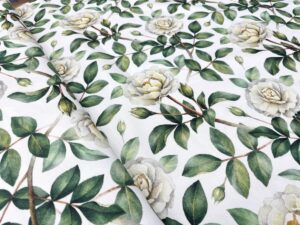 Creton impermeabil imprimeu floral