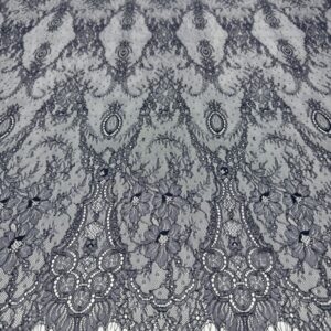 Dantela tip Chantilly bleumarin