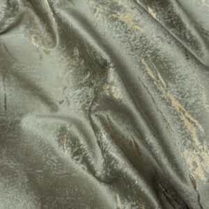 Catifea draperie verde-olive cu insertii aurii